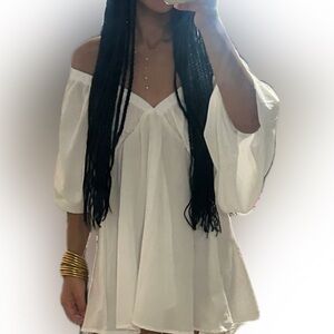 Chic White Flowy Dress